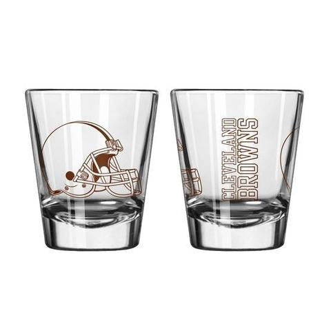 Cleveland Browns Clear Brown  Shot Glass
