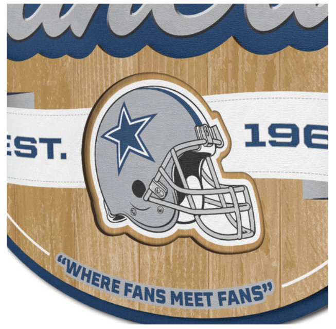 Dallas Cowboys - Fan Cave Sign Wall Frame