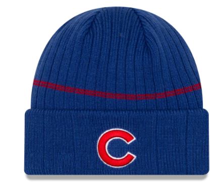 Chicago Cubs - Royal Primary Logo on Field Sport Cuffed Knit Hat, New Era