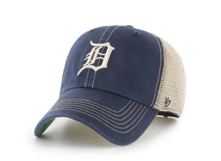 Detroit Tigers - Navy Trawler Clean Up Hat, 47 Brand