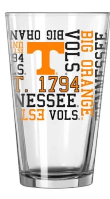 Boelter Brands Tennessee Volunteers 16-Ounce Spirit Pint Glass