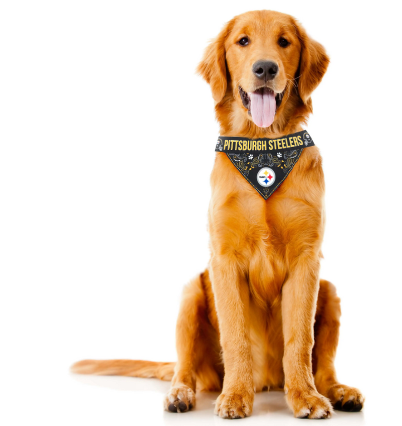 Pittsburgh Steelers - Reversible Pet Bandana for Dogs & Cats