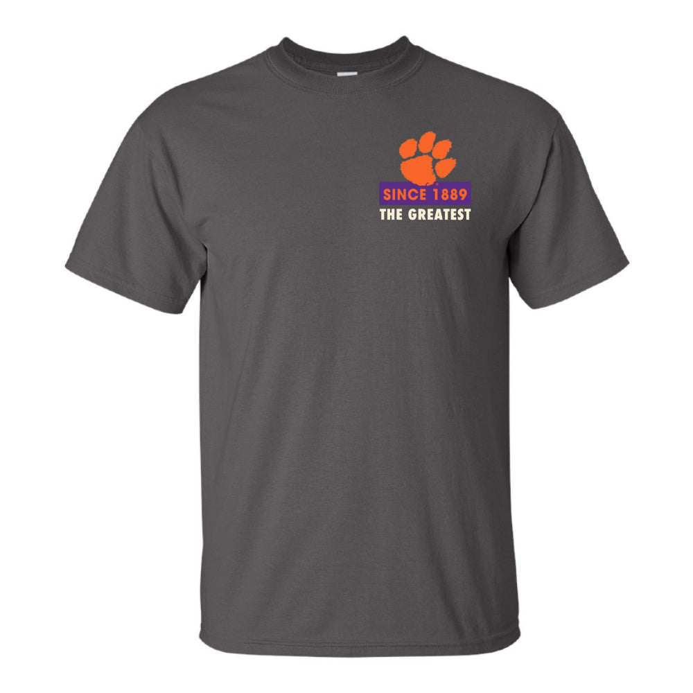 Clemson Tigers - Garment Colors Smoke Grey T-Shirt