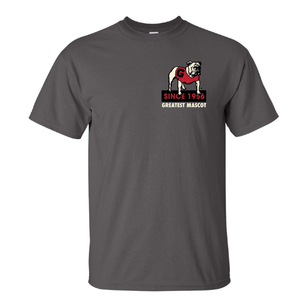 Georgia Bulldogs - GOAT Since 1956 Grey T-Shirt