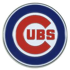 Chicago Cubs - Logo 3" x 3.2" Metal Auto Emblem