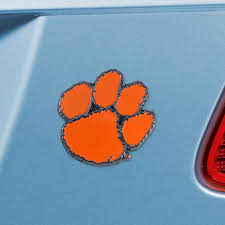 Clemson Tigers - Logo 3" x 3.2" Metal Auto Emblem