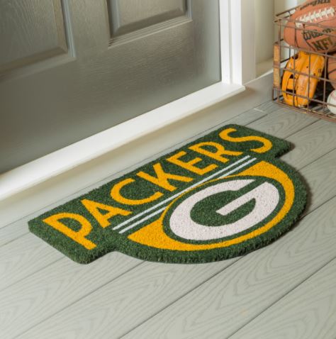 Green Bay Packers - Shaped Coir Punch Mat