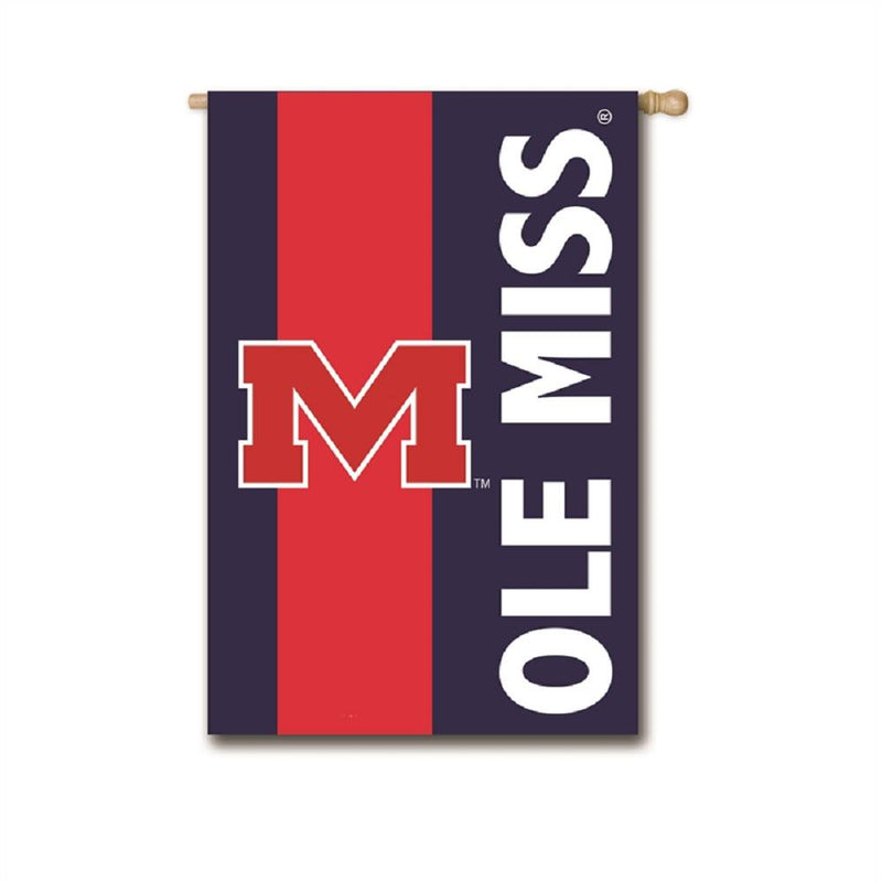 Ole Miss Rebels - Embellished House Flag