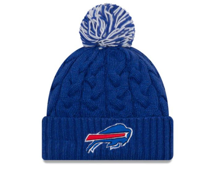 Buffalo Bills - Cozy Cable Knit Hat with Pom, New Era