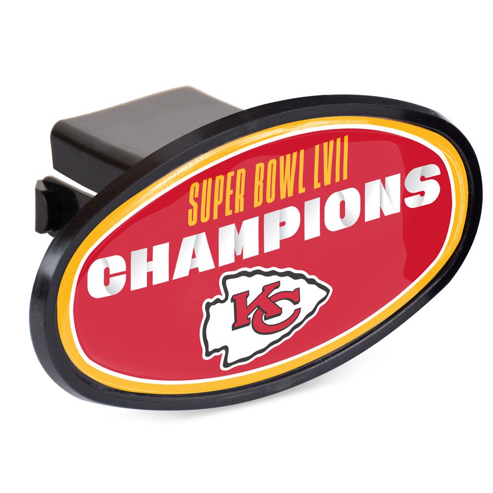 Kansas City Chiefs - 2023 Super Bowl Champ Oval 2" Hitch Cover