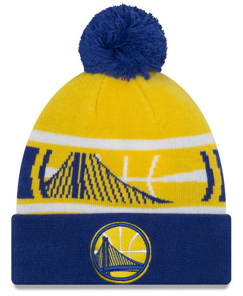 Golden State Warriors - Youth Callout with Pom Knit Hat, New Era