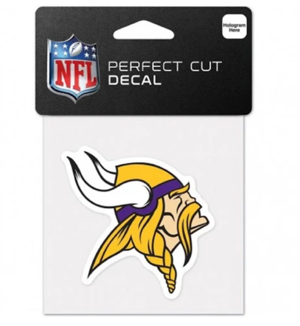 Minnesota Vikings Decal 4x4 Perfect Cut Color