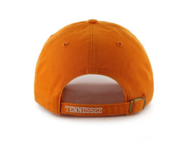 Tennessee Volunteers - Vin Vibrant Orange Clean Up with Back Strap EMB Hat, 47 Brand