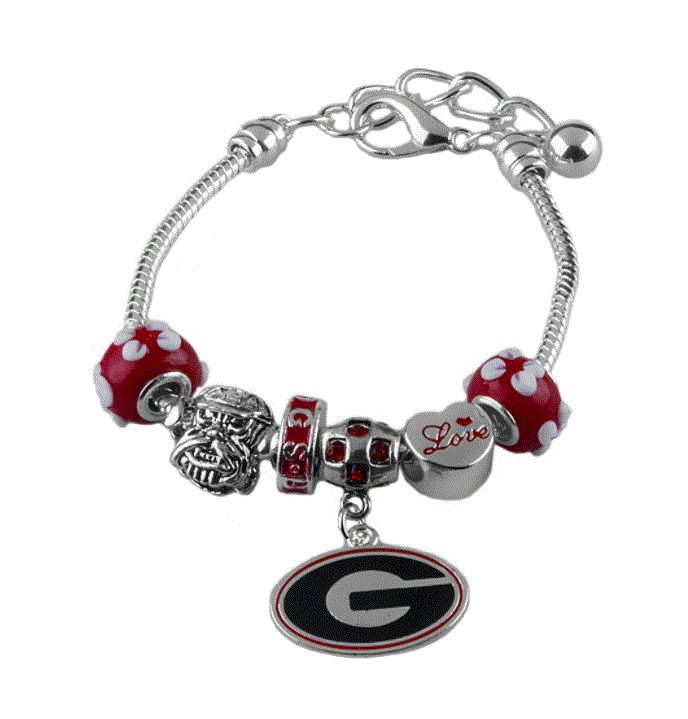 Georgia Bulldogs - Amor Charm Bracelet