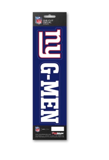 New York Giants - Team Slogan Decal