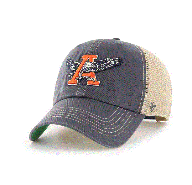 Auburn Tigers - Vin Vintage Navy Trawler Clean Up Hat, 47 Brand