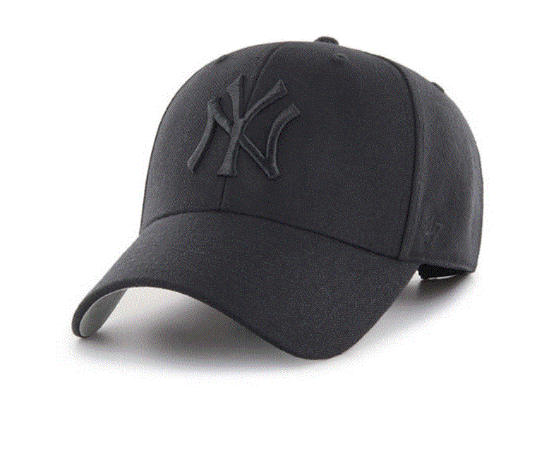 New York Yankees - Black MVP Hat, 47 Brand