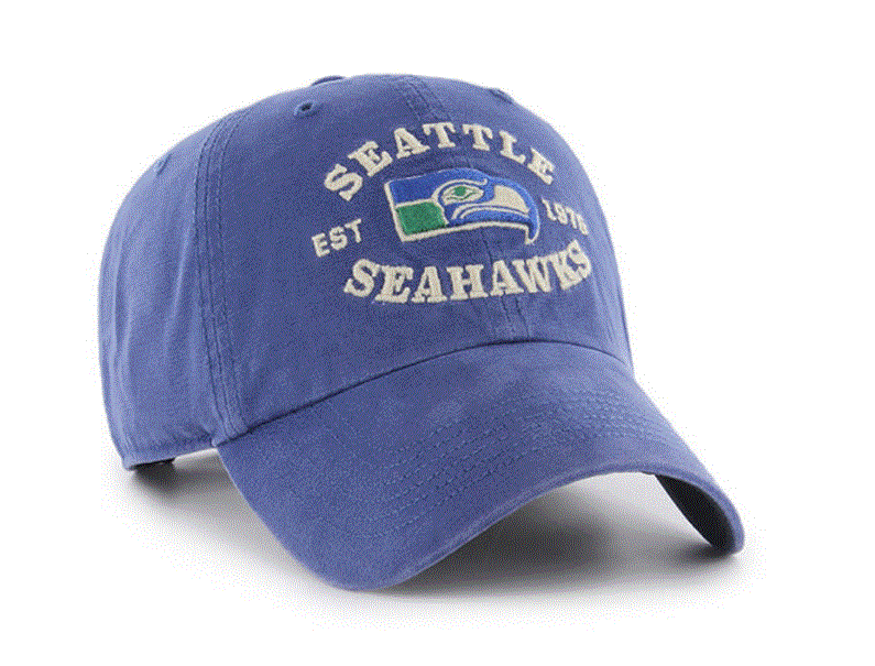 Seattle Seahawks - Legacy Vintage Royal Brockman Clean Up Hat, 47 Brand