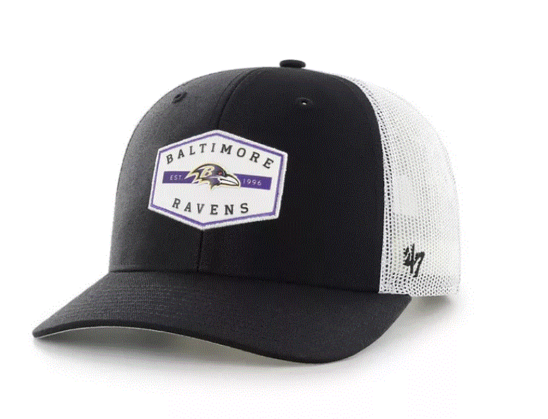 Baltimore Ravens - Black Convoy Trucker Hat, 47 Brand