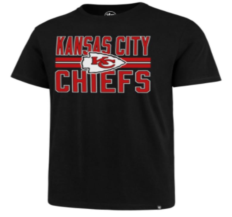 Kansas City Chiefs - Block Stripe Super Rival T-Shirt