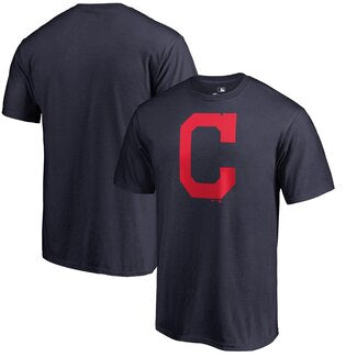 Cleveland Indians Fall Navy Imprint Club T-Shirt Men's