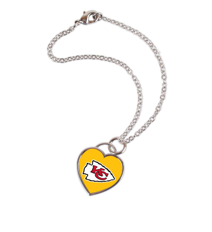 Kansas City Chiefs - Necklace with Charm Jewelry Card