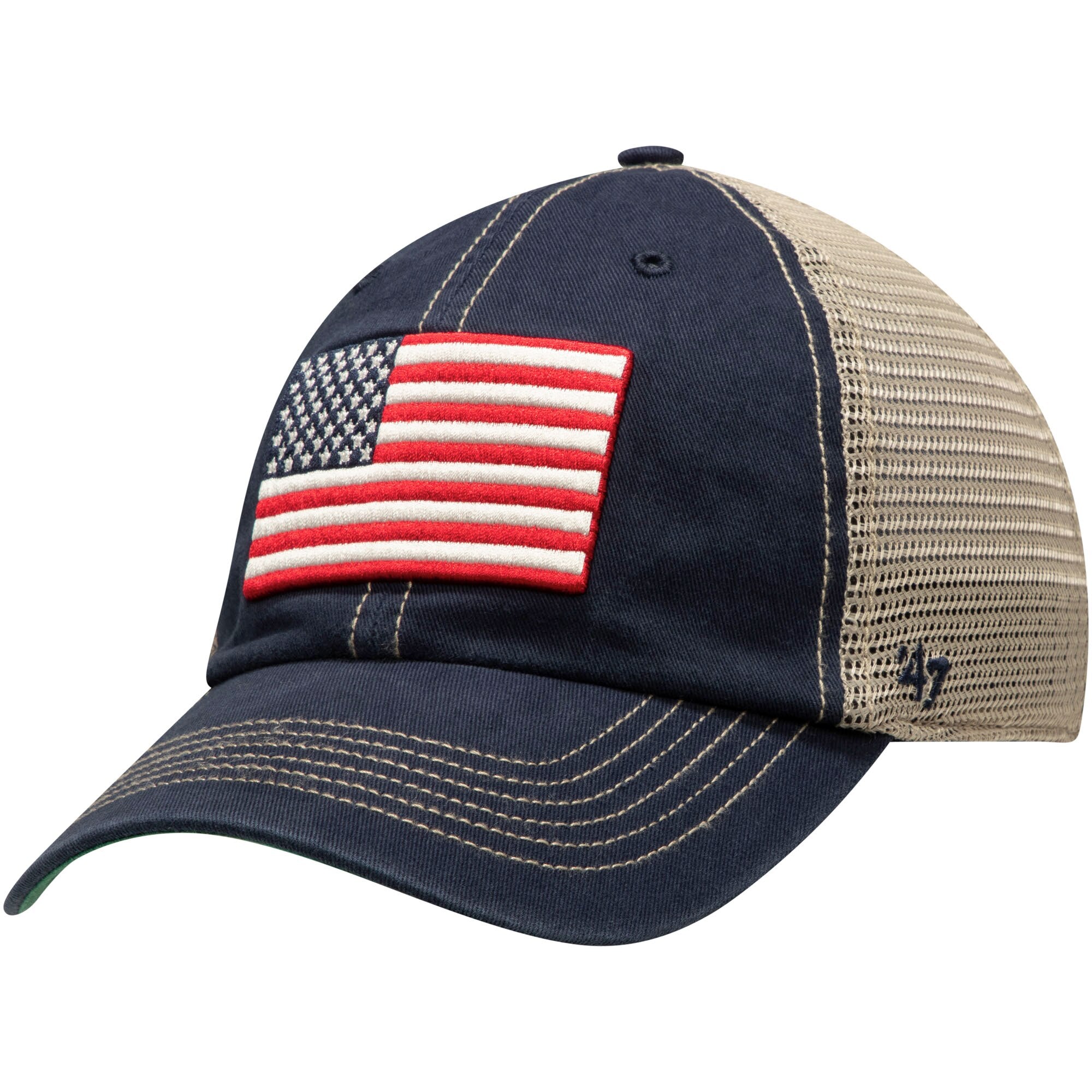 NCAA OHT Military Appreciation Flag Trawler Clean Up Trucker Adjustable Hat