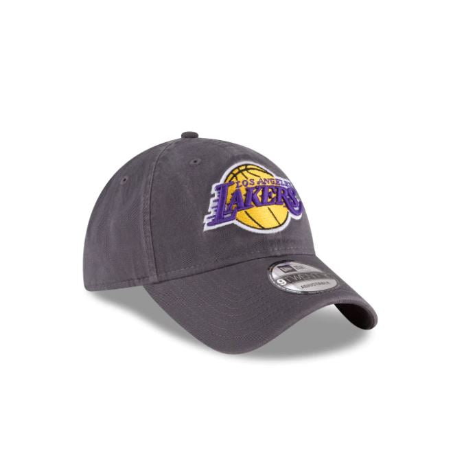 Los Angeles Lakers - 9Twenty Core Classic Grey Adjustable Hat, New Era