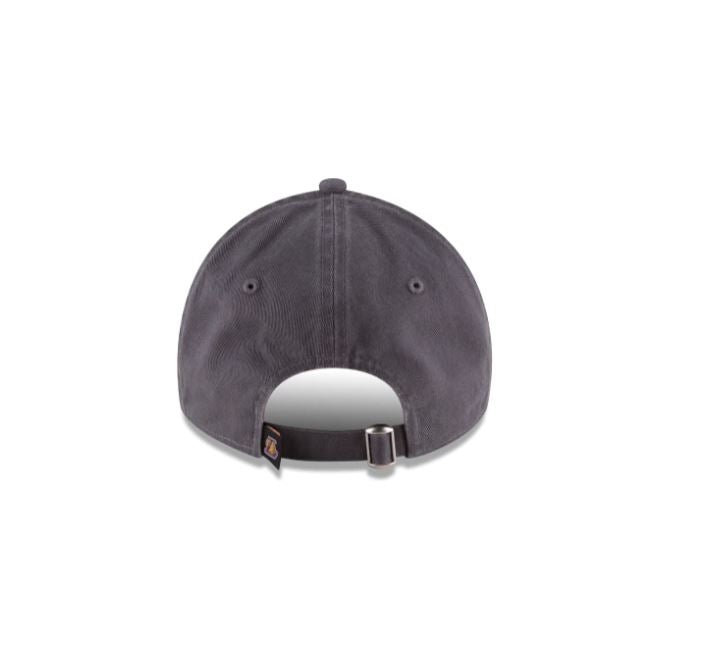 Los Angeles Lakers - 9Twenty Core Classic Grey Adjustable Hat, New Era