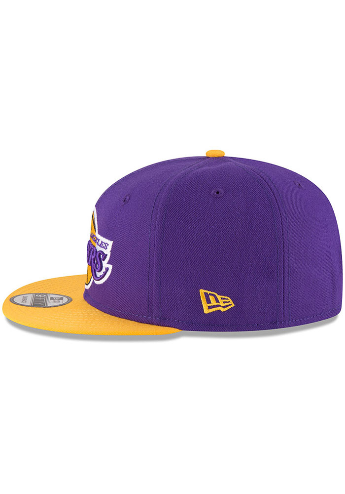 Los Angeles Lakers Purple 2Tone 9FIFTY Mens Snapback Hat