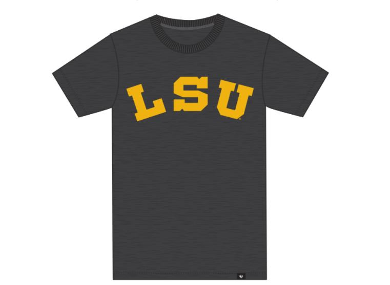 LSU Tigers - Vin Charcoal Scrum T-Shirt