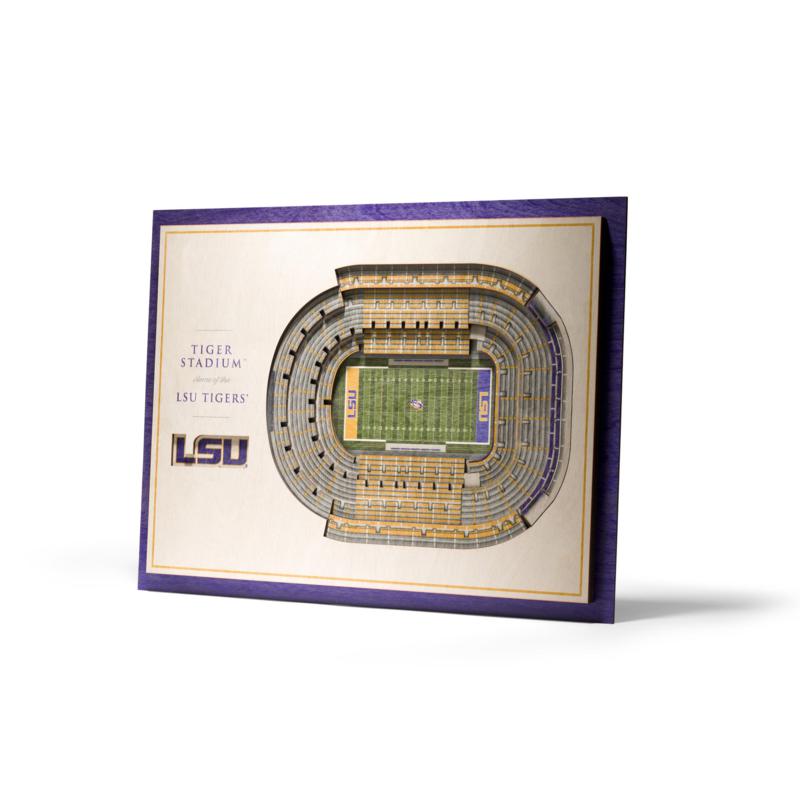 NCAA LSU Tigers Stadium 3-D Wall Art