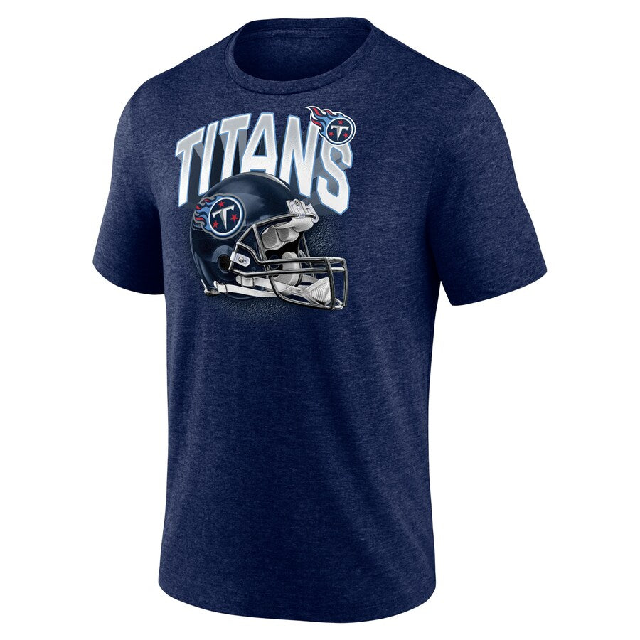 Tennessee Titans - Men's Iconic Tri-Blend End Around T-Shirt