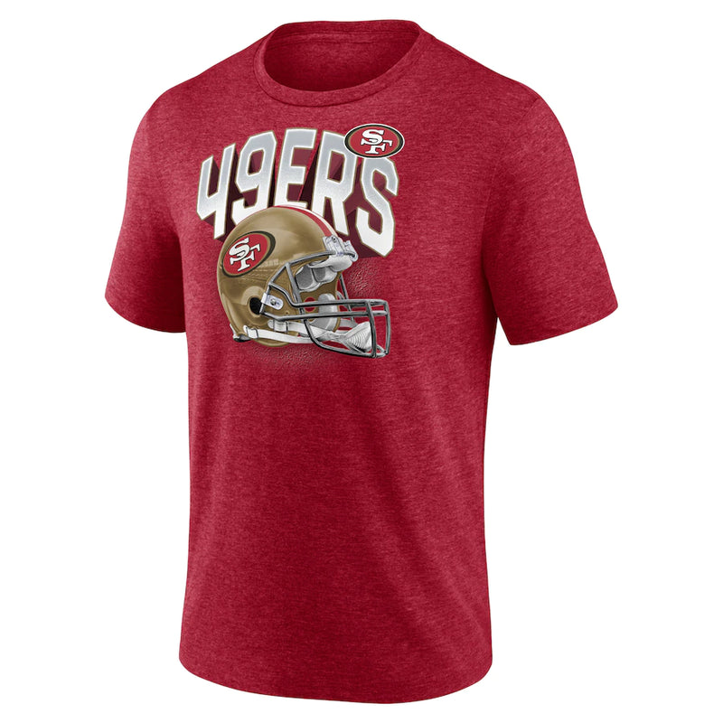 San Francisco 49ers - Men's Iconic Tri-Blend End Around T-Shirt