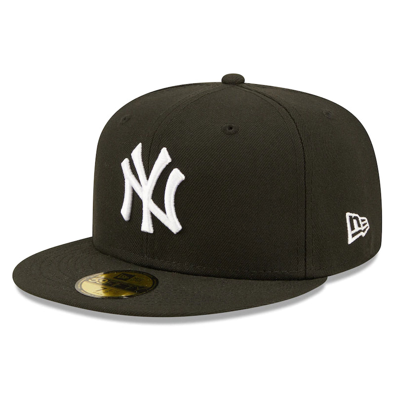 New York Yankees - 59Fifty Black Team Logo Men's Hat, New Era