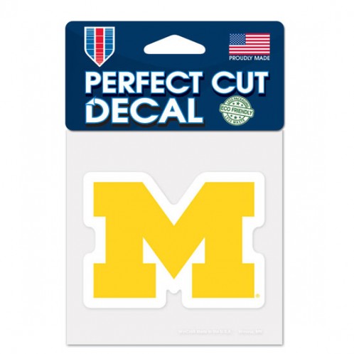 Michigan Wolverines 4x4 Die Cut Decal