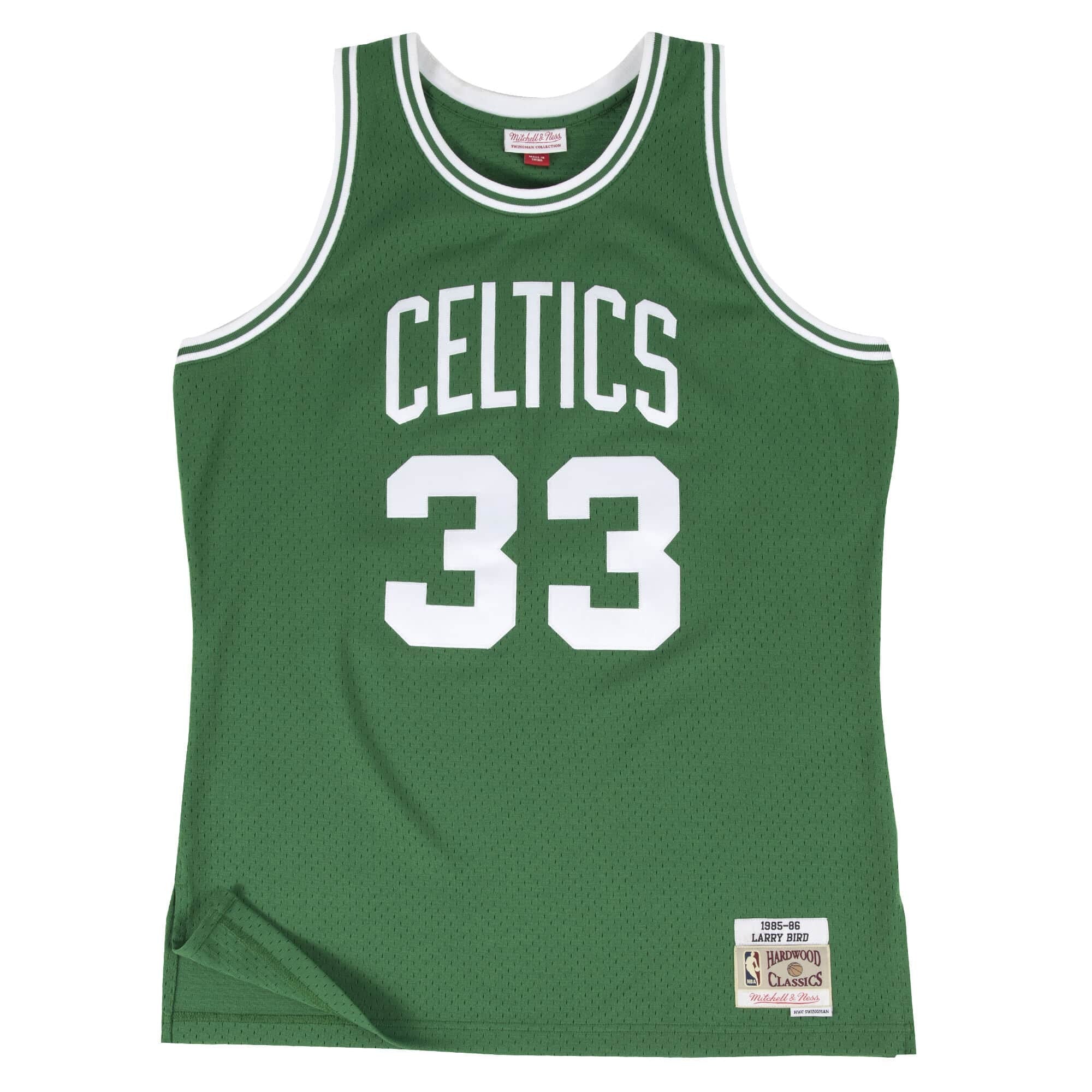 Boston Celtics - 85 Larry Bird Swingman Road Jersey