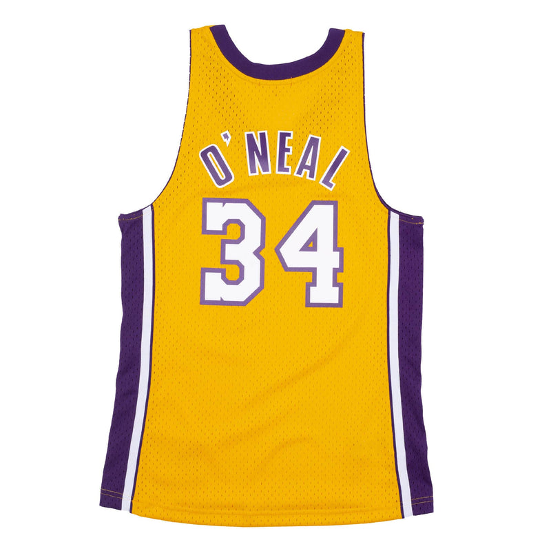 Los Angeles Lakers - NBA Women's Swingman Shaquille O'Neal 99' Yellow Jersey