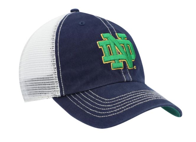 Notre Dame Fighting - Irish Trawler Snapback Navy Hat, 47 Brand