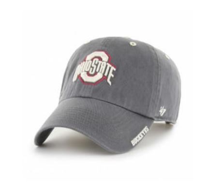 Ohio State Buckeyes - Charcoal Ice Clean Up Hat, 47 Brand