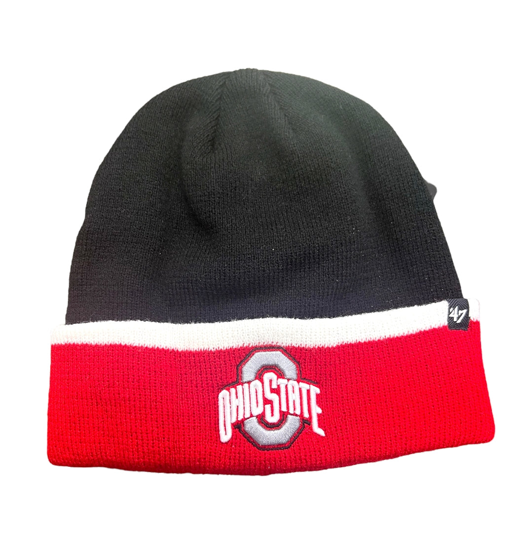 Ohio State Buckeyes Black Sub Zero Cuff Knit Cuff  Beanie