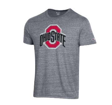 Ohio States Buckeyes - Athletic Block Logo Dark Gray T-Shirt