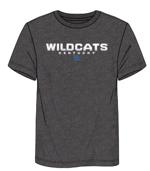 Kentucky Wildcats - Iconic Cotton Battle Scars Dark Gray T-Shirt