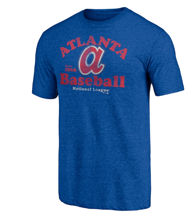 Atlanta Braves - Cooperstown Collection True Classics Deep Royal T-Shirt