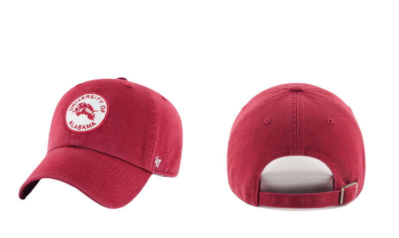 Alabama Crimson Tide - Vintage Clean Up Hat, 47 Brand