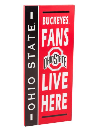 Ohio State Buckeyes - 12.5'' x 28'' MDF Fan Sign