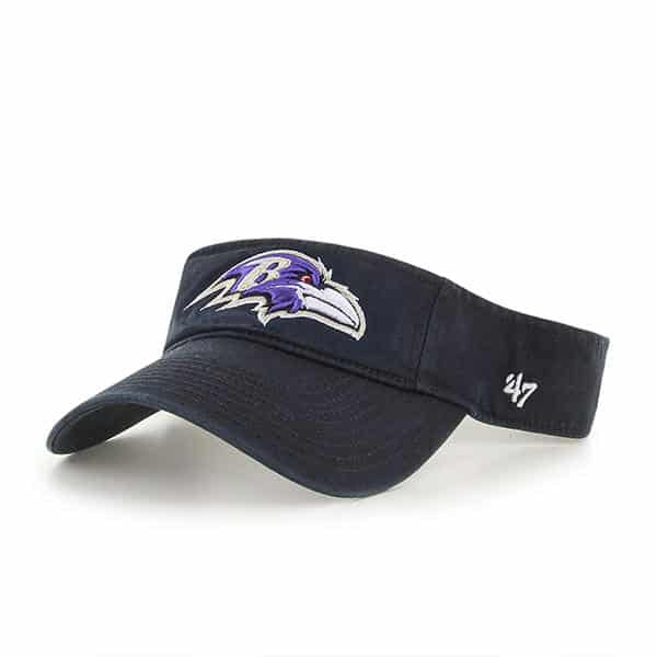 Baltimore Ravens - Black Visor Adjustable Hat, 47 Brand
