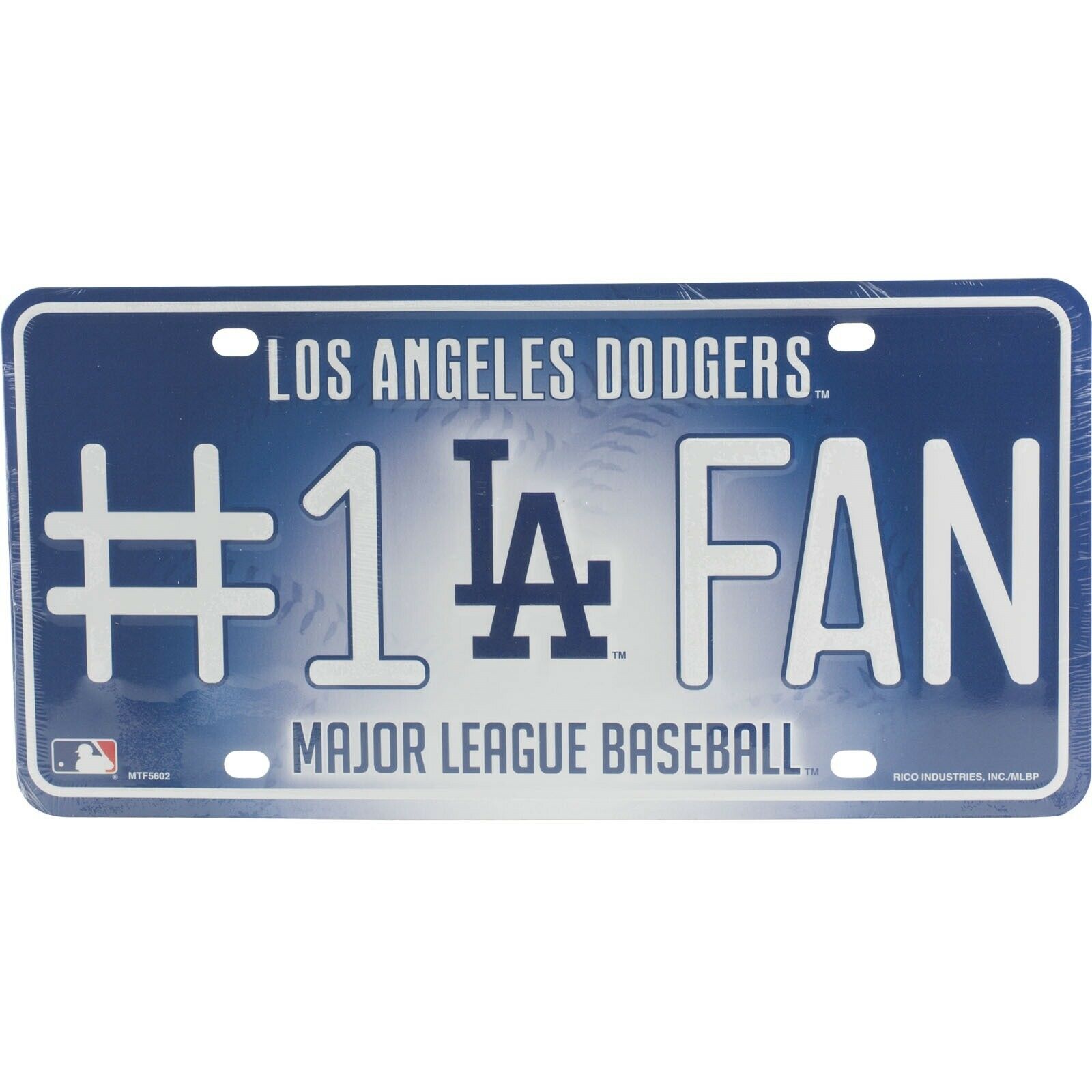 Los Angeles Dodgers - #1 Fan Metal License Plate