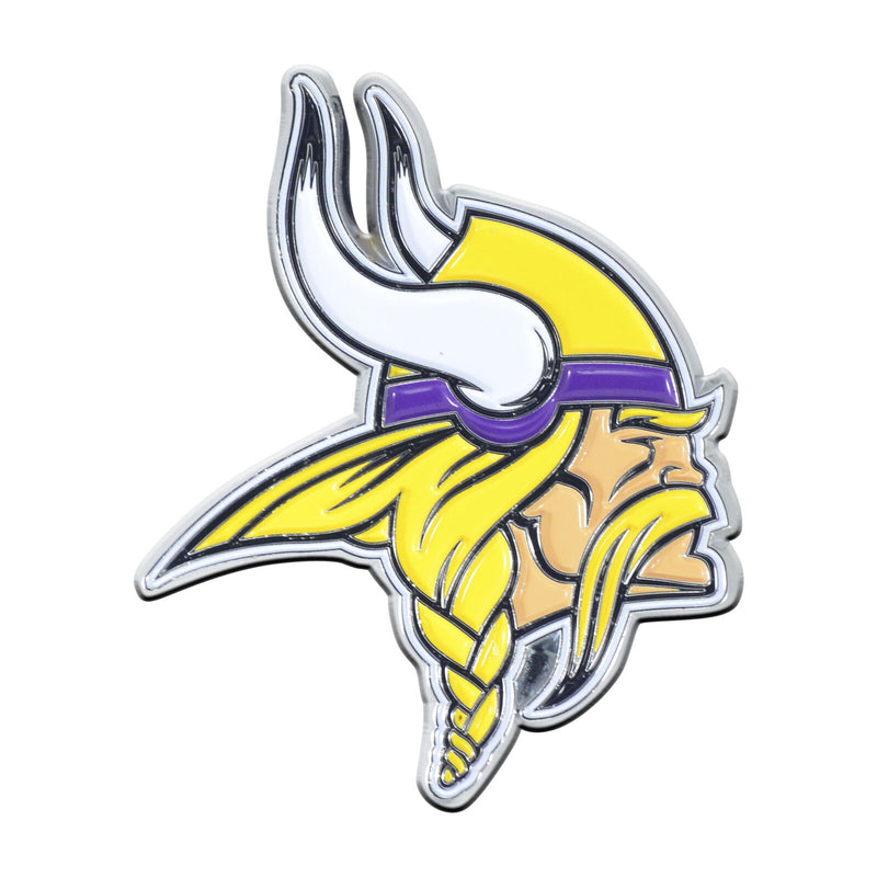 Minnesota Vikings - Logo Metal 3" x 3.2" Auto Emblem