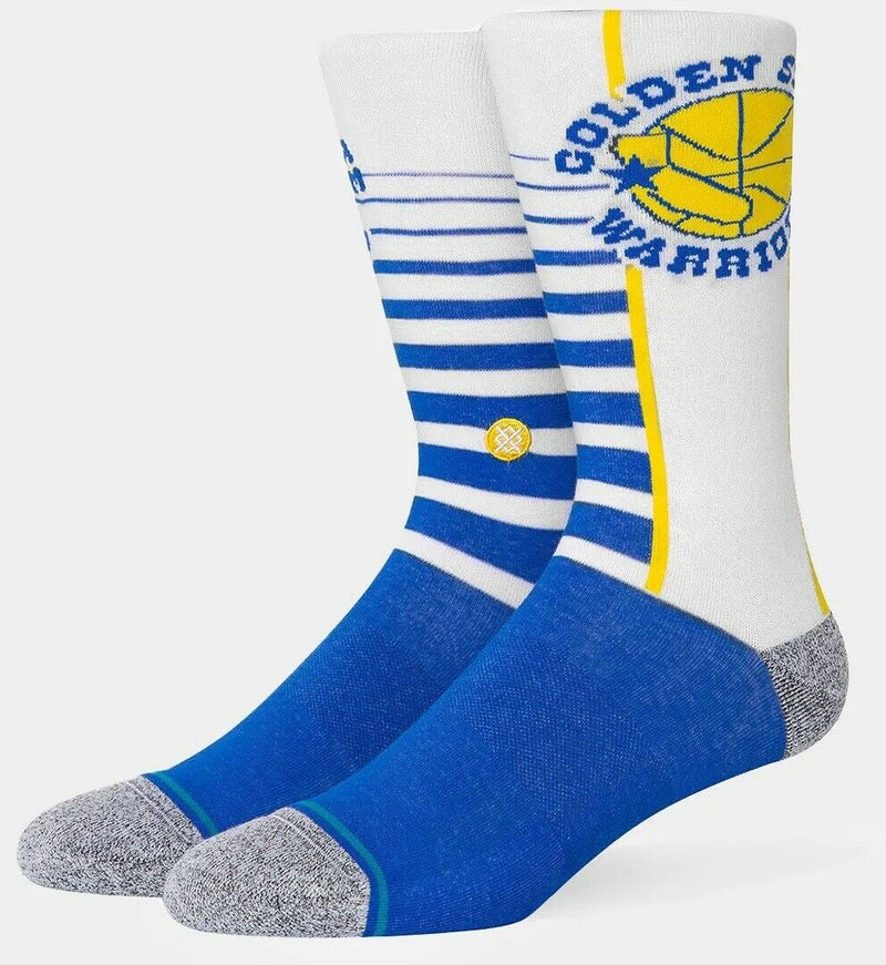 Golden State Warriors - NBA Stance HWC Hardwood Crew Socks Large